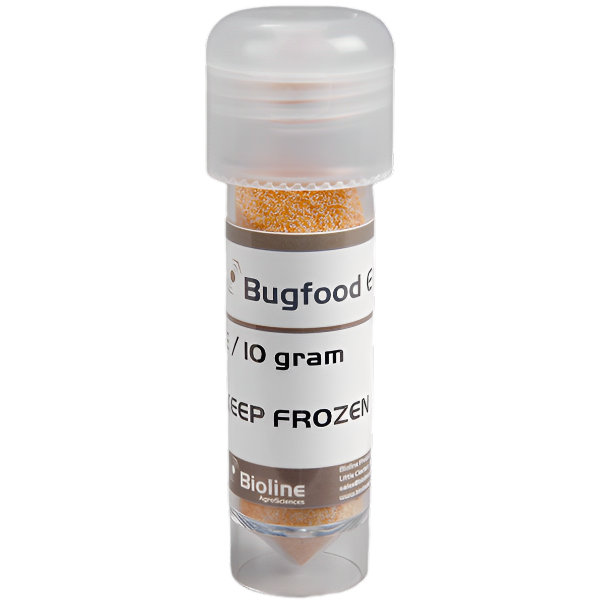 Bugfood - Huevos Estirilizados E - Vial - 10 gr - Ephestia kuehniella (Mosca Blanca, Trips, Orugas) - Bioline Bugfood - Huevos Estirilizados E - Vial - 10 gr - Ephestia kuehniella (Mosca Blanca, Trips, Orugas) - Bioline