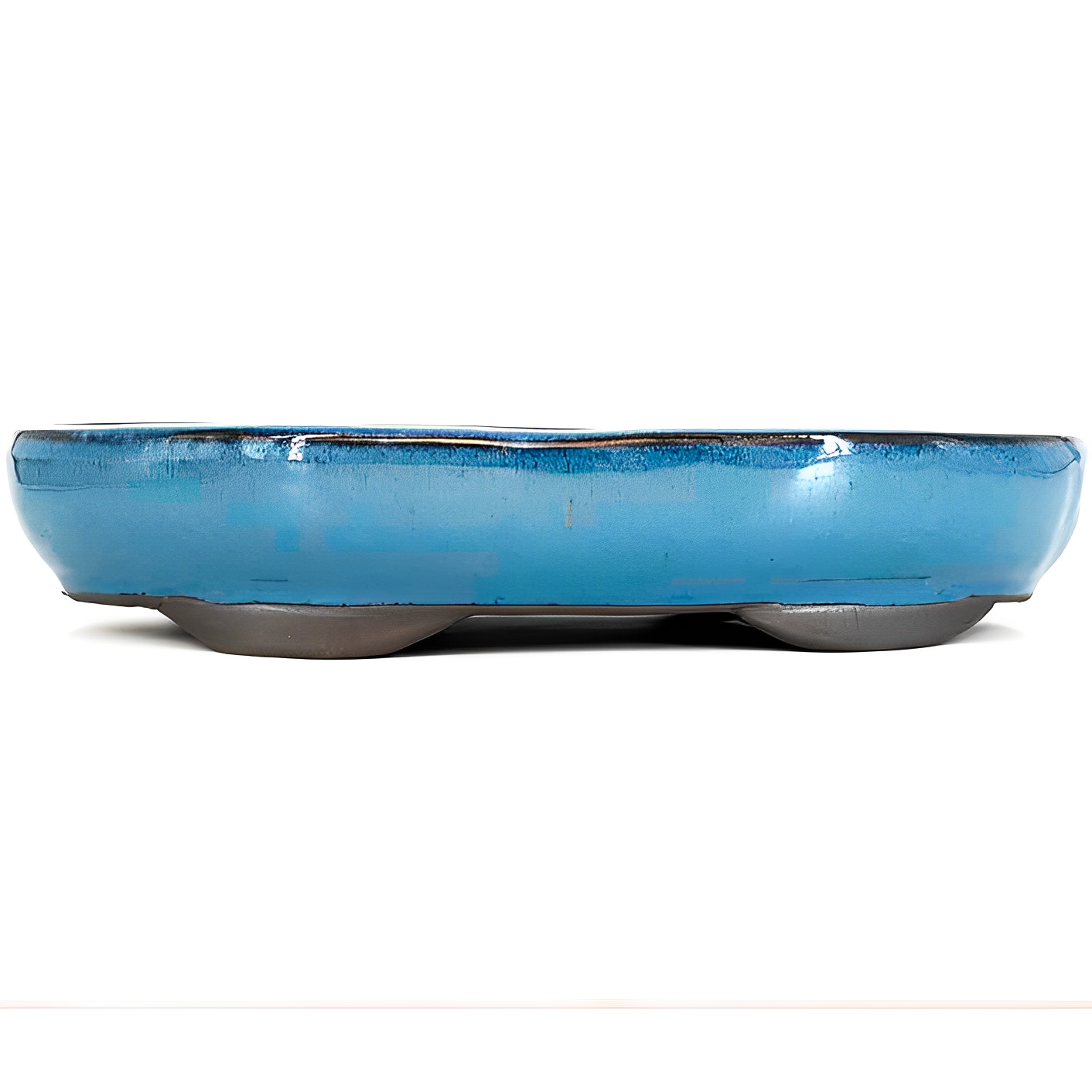 Blue Ceramic Bonsai Pot - Oval 20