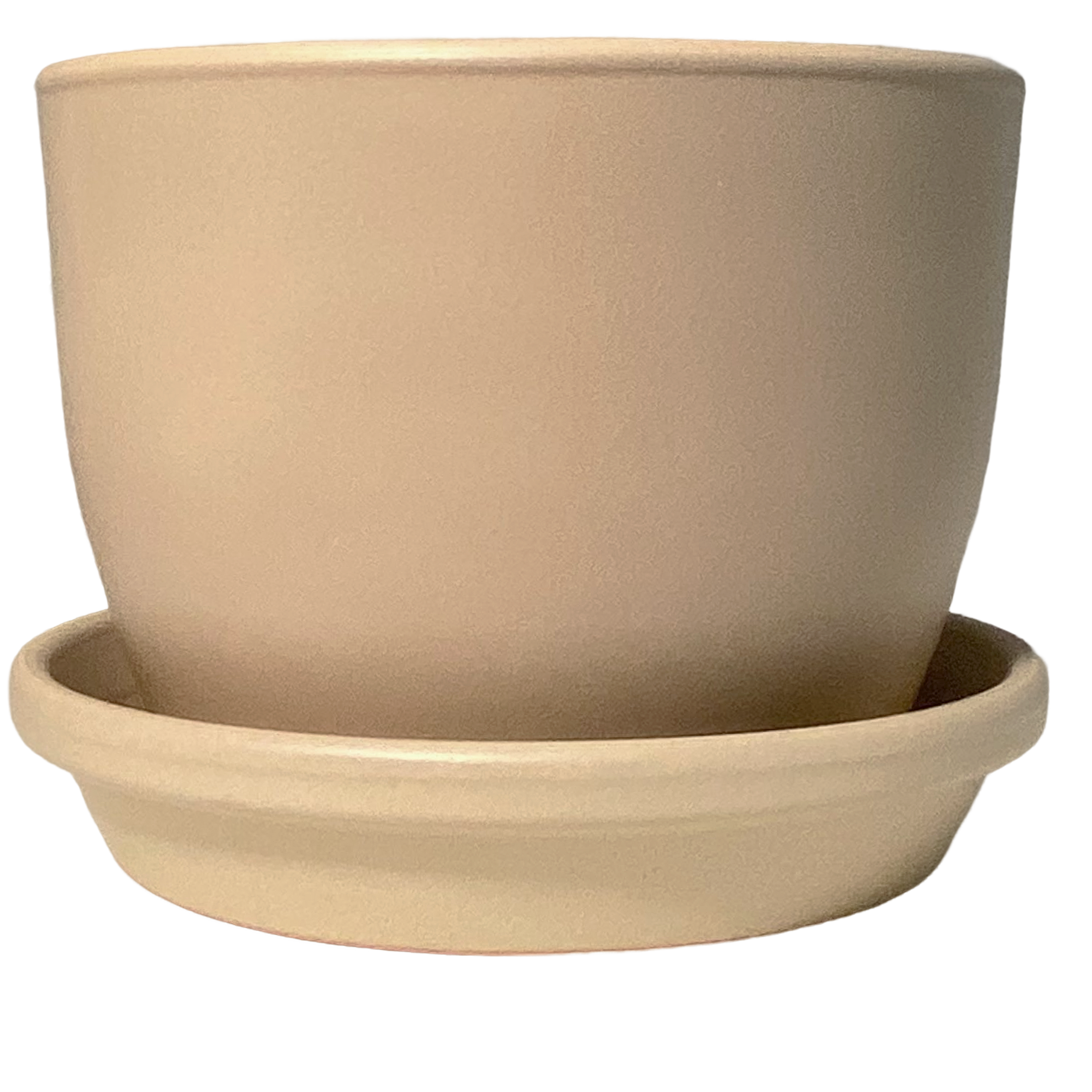 Kit Maceta Cerámica Meliflor Redonda 25x19cm + Plato 24cm - Meliflor