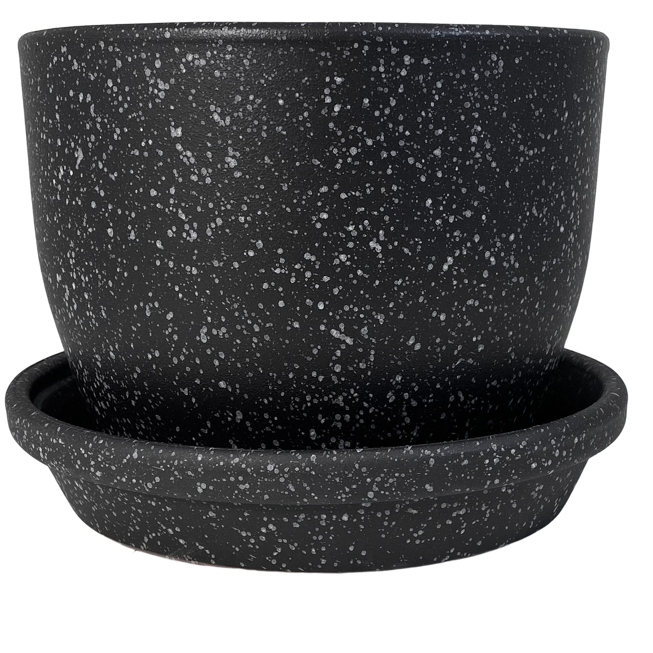 Kit Maceta Cerámica Meliflor Redonda 25x19cm + Plato 24cm - Meliflor