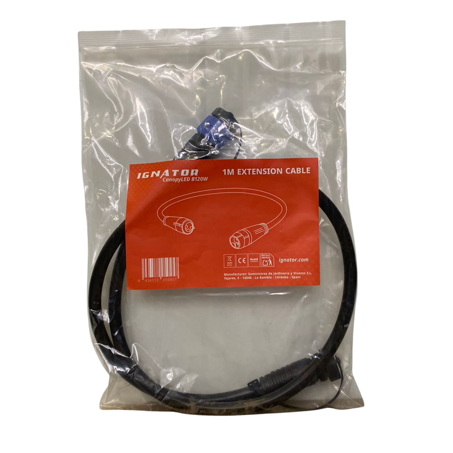 Ignator CanopyLED B120W 1 metros Cable extensión entre equipos