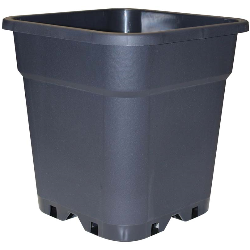 Maceta Thor Cuadrada Negra 11L (24X24X28cm)