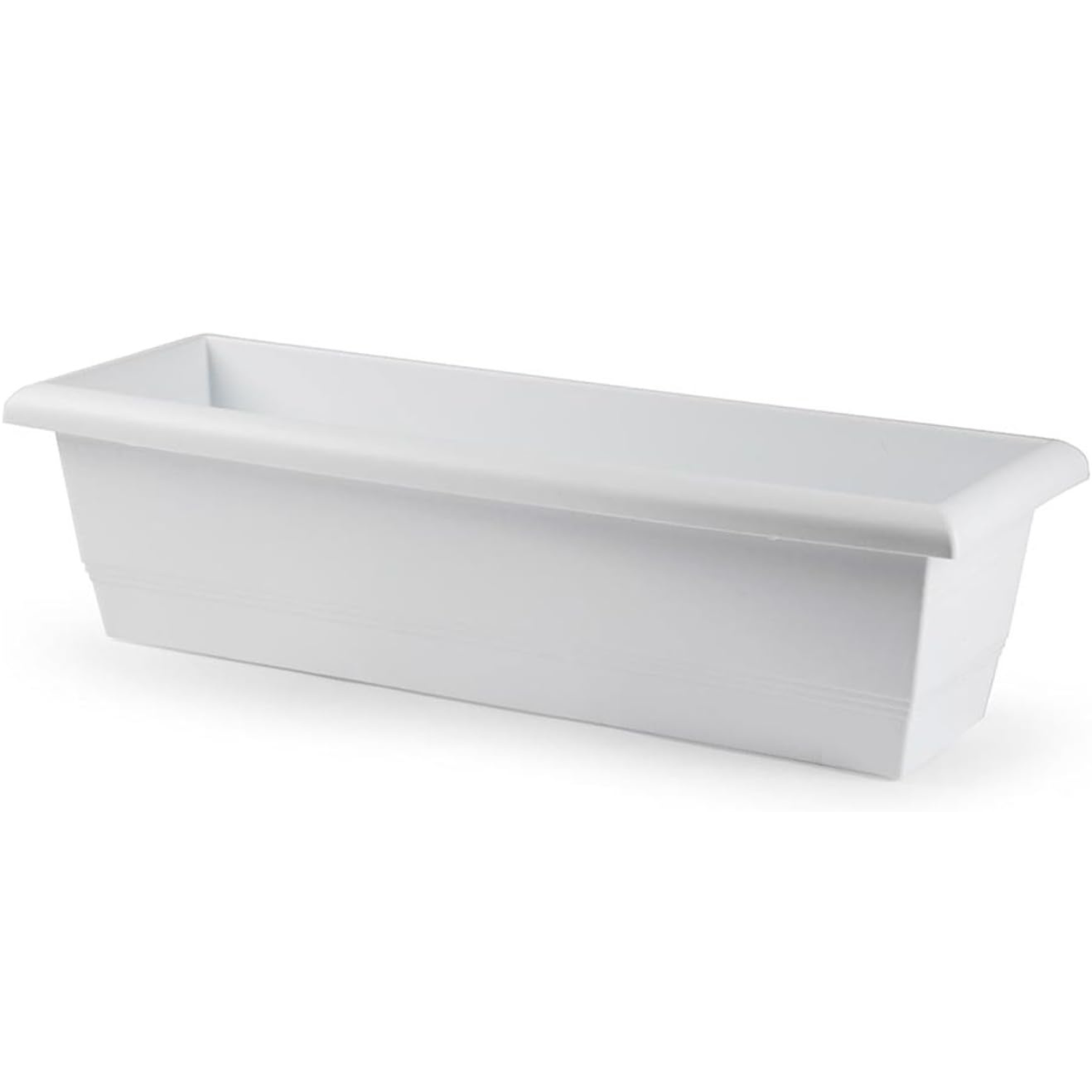 Jardinera Rectangular Blanca 60cm
