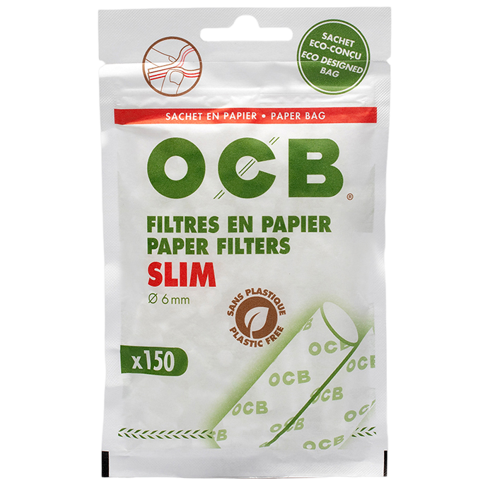 Boquillas Organicas OCB de Filtro 6mm (150x10 Bolsas)