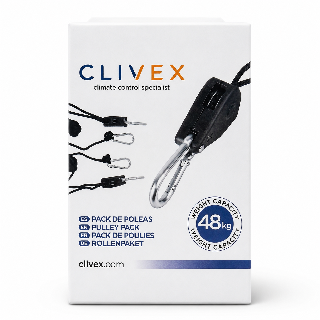 Pack de poleas Clivex 48Kg (Máximo por pareja)