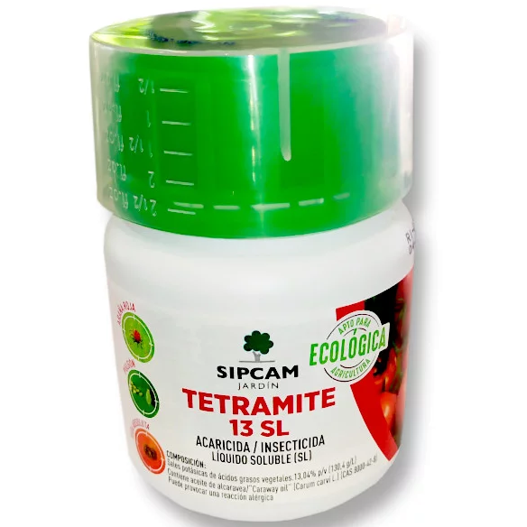 Sipcam Jardín Tetramite (Acaricida Insecticida) (Sales Potasicas Acidos Grasos+ Extracto de Alcaravea) 100ml