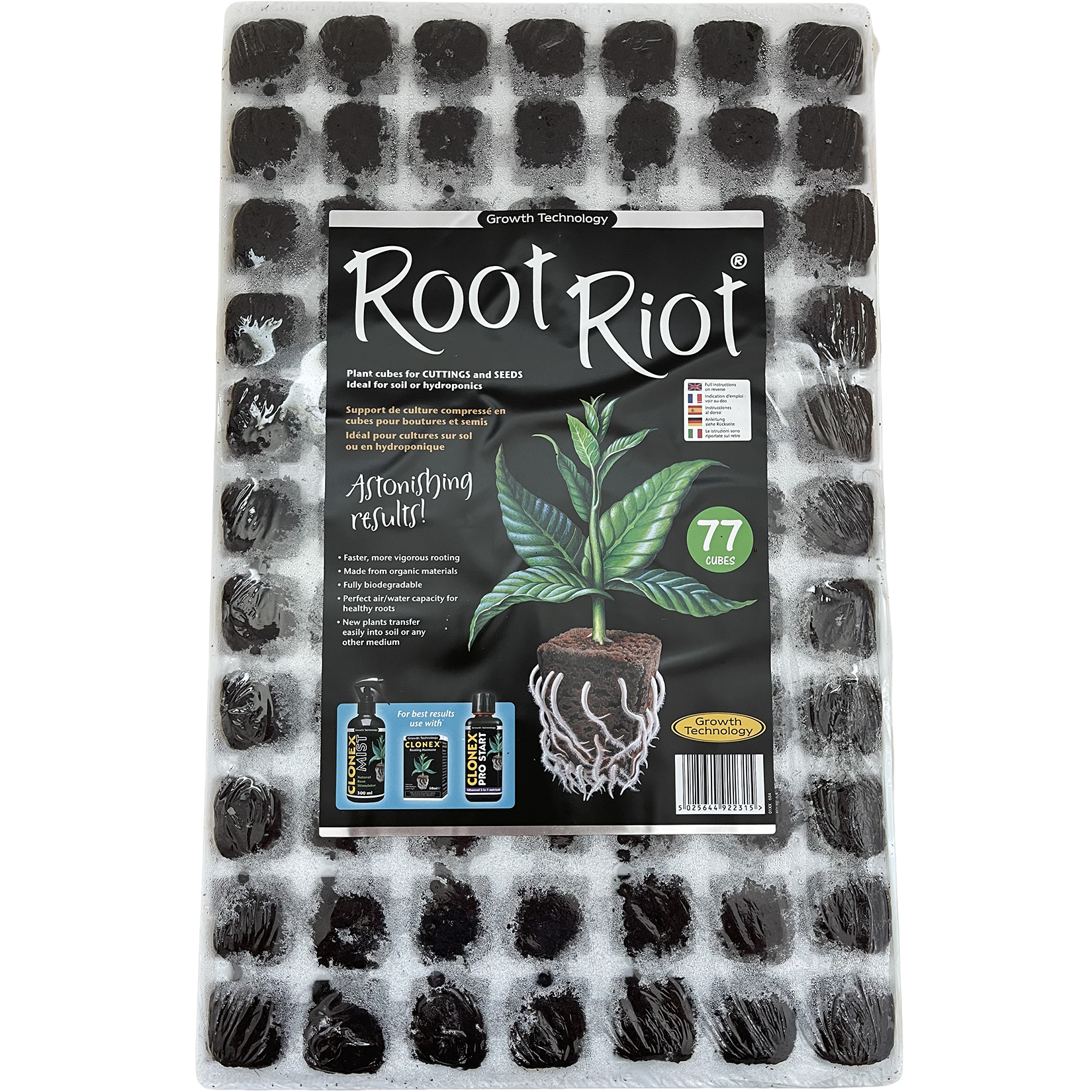 Root Riot Bandeja 77 Alveolos