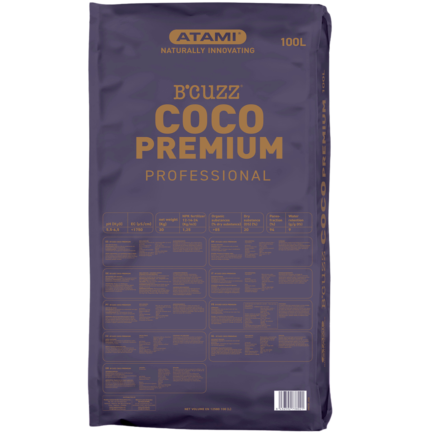 Atami B'cuzz Coco Premium Professional 100L - Atami Atami B'cuzz Coco Premium Professional 100L - Atami