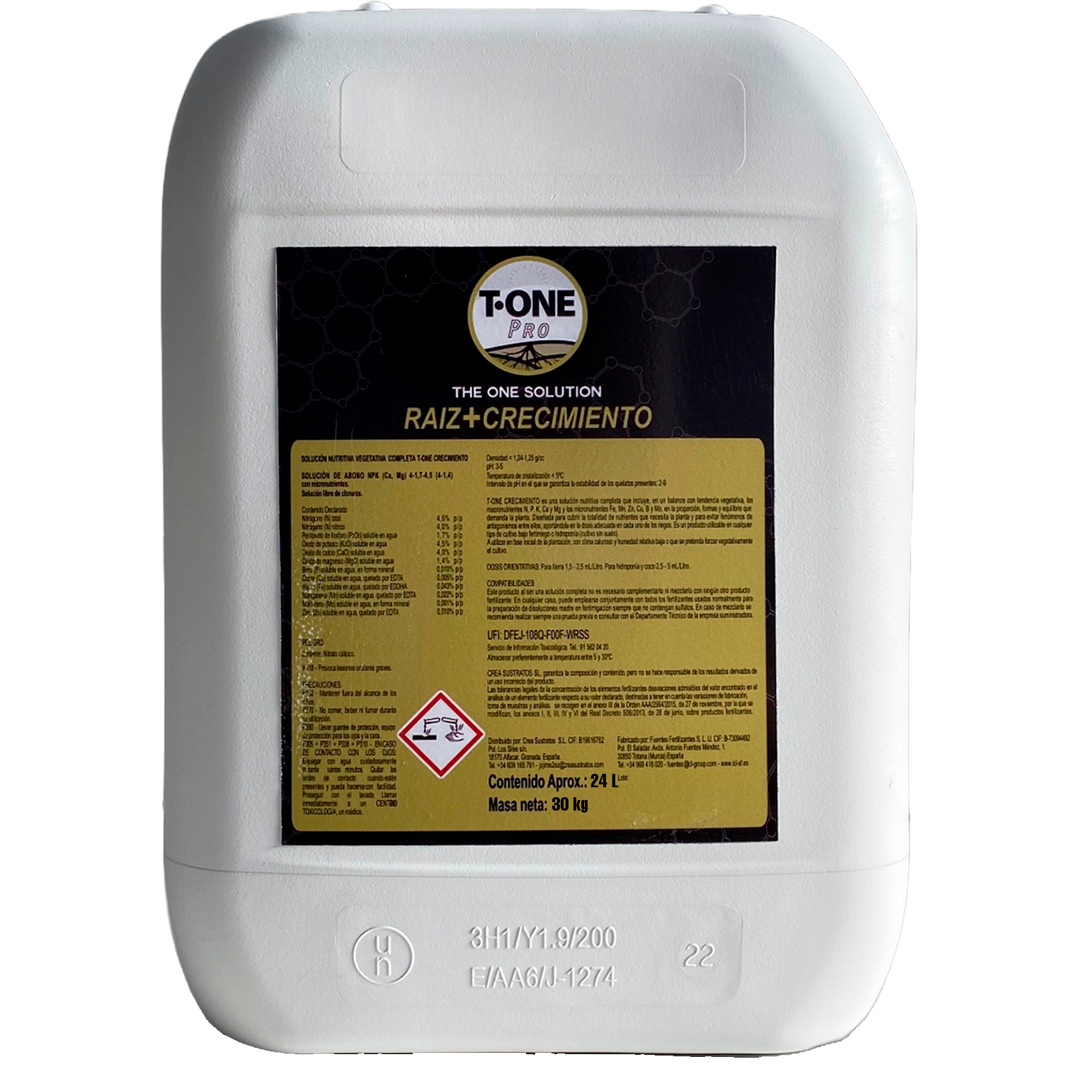 T-One Pro Crecimiento-Raiz - T-One Nutrients
