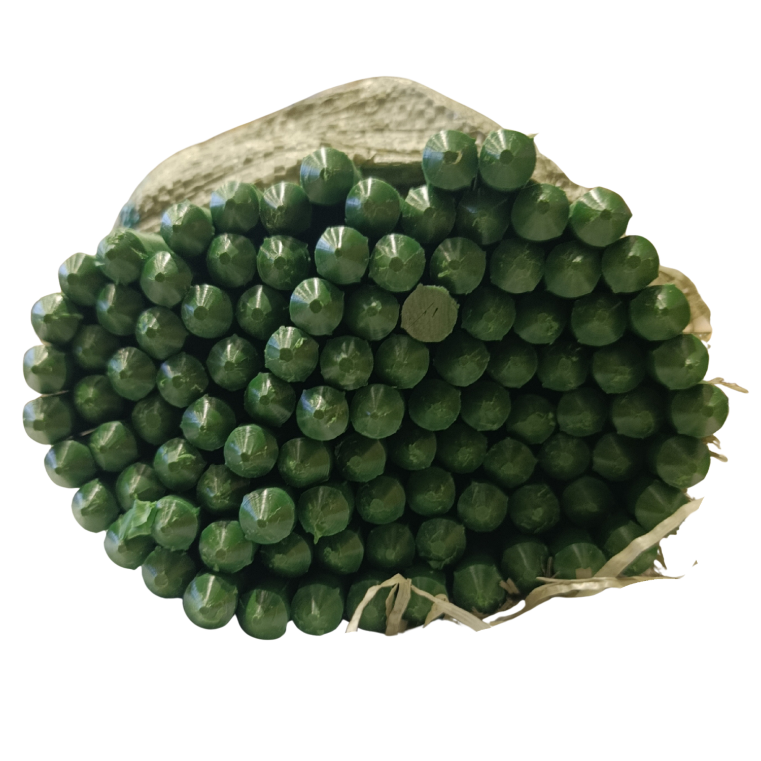 Meliflor Tutor plastificado Metálico hueco Verde 11mm x 120cm (100Uds)