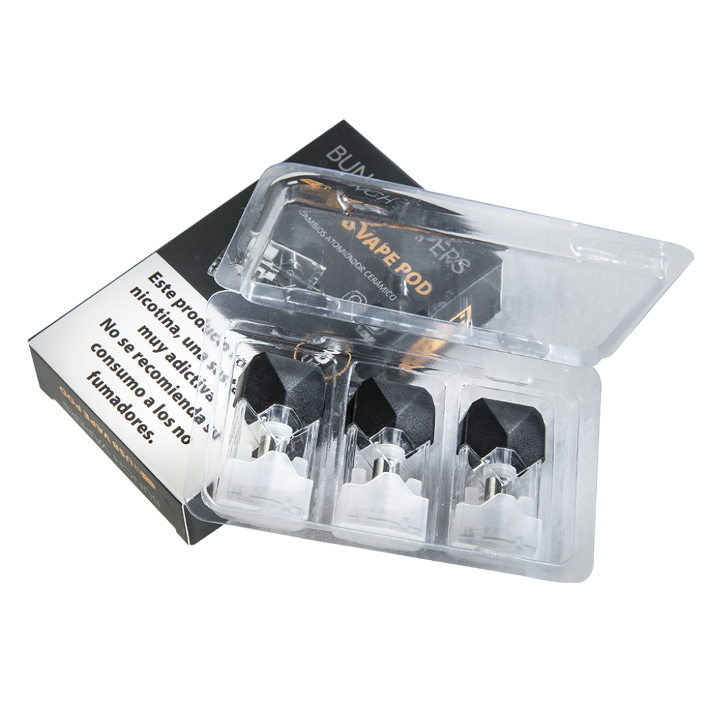 Bunch Vapers USB POD Recambio 1,5ml Ceramico 1.5mm (3Und)